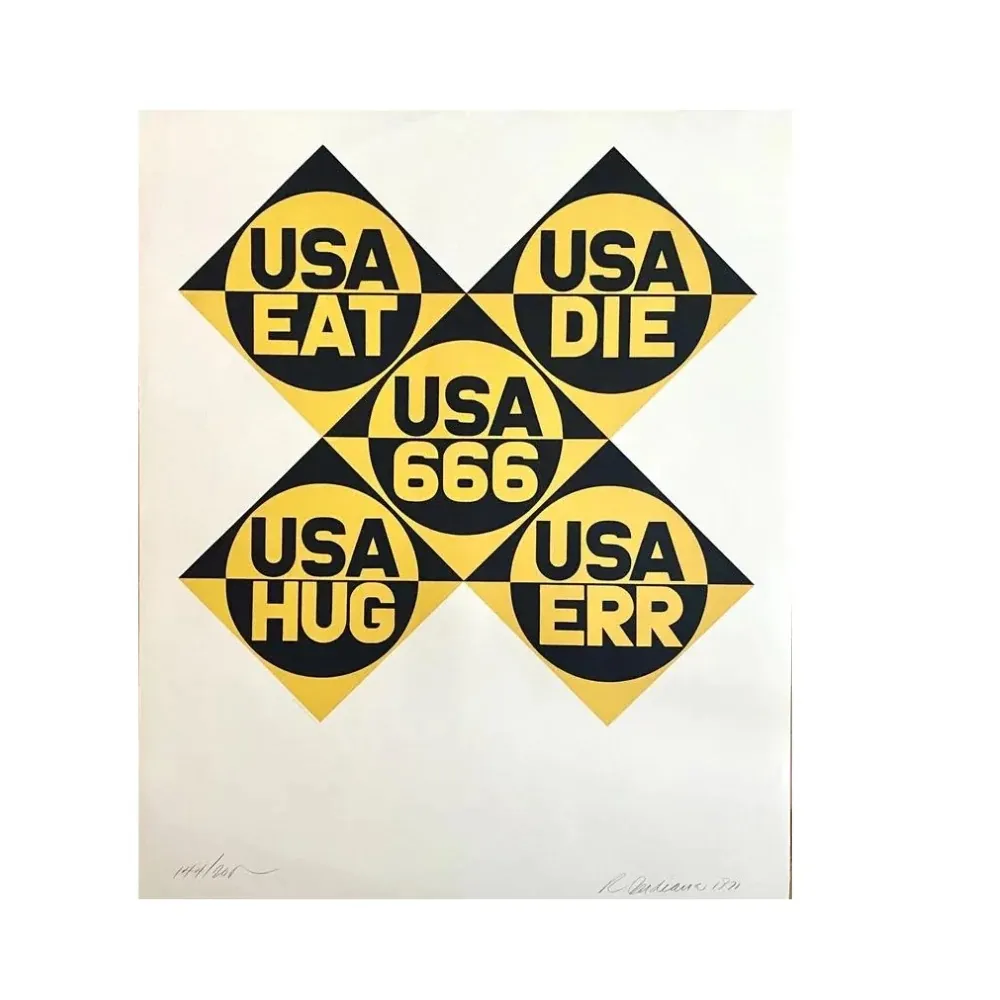 Lithografie Indiana - USA 666, 1971