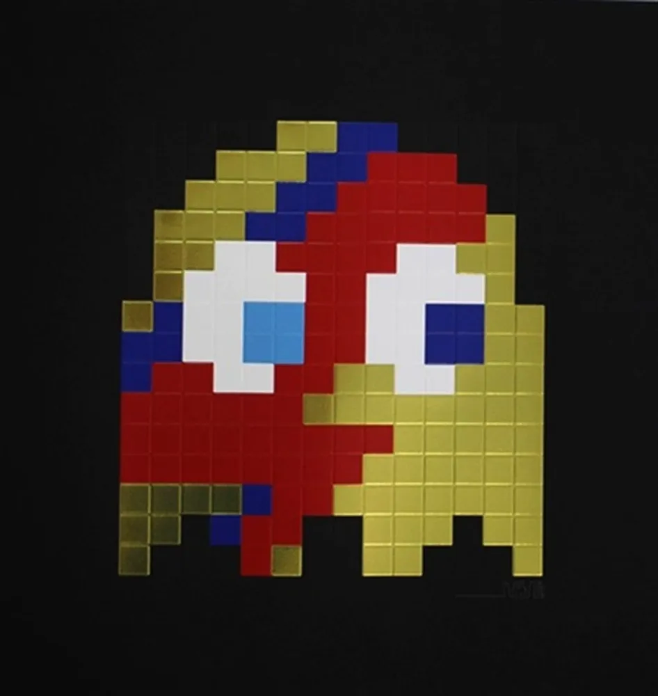 Zeefdruk Invader - Aladdin Sane VIP (Gold)