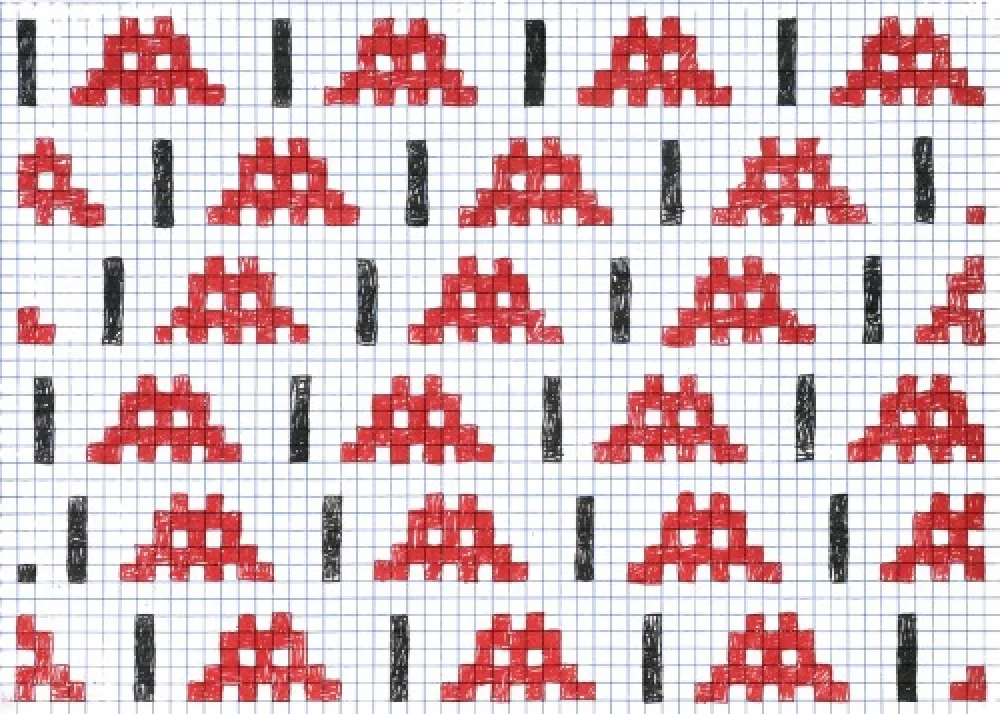 Zeefdruk Invader - Homeworks