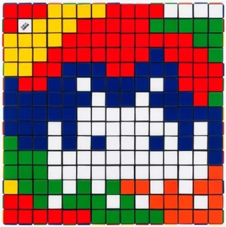 Geen Techniek Invader - Rubik Camouflage