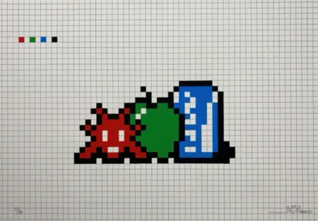Geen Techniek Invader - Still Life with Pocari Can