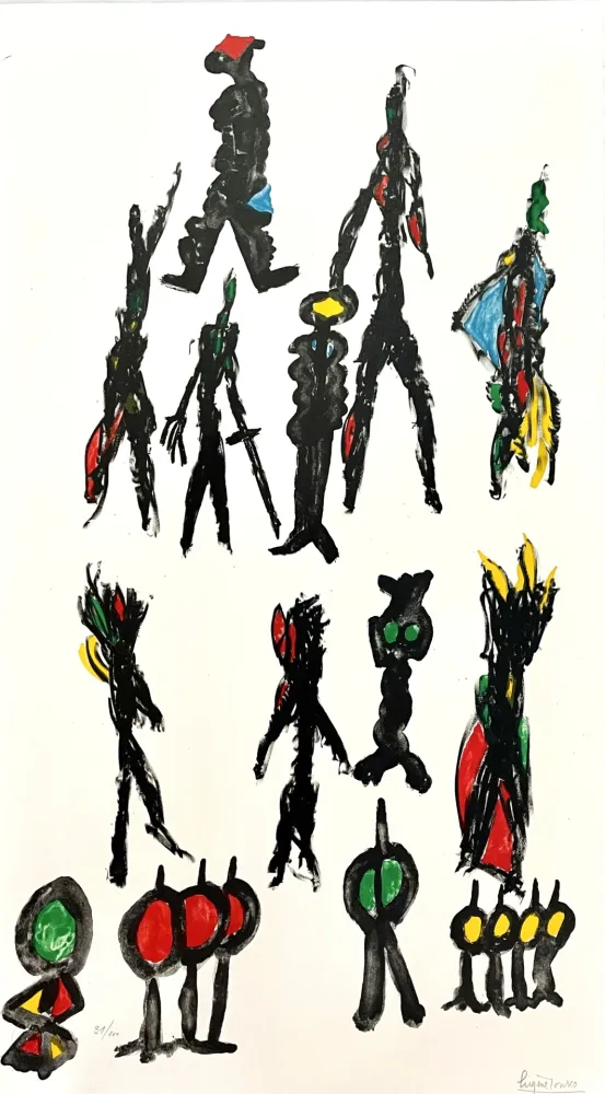 Lithografie Ionesco - Ces Messieurs