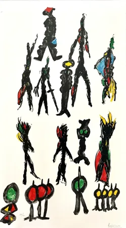 Lithografie Ionesco - Ces Messieurs