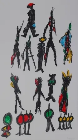 Lithografie Ionesco - Ces messieurs