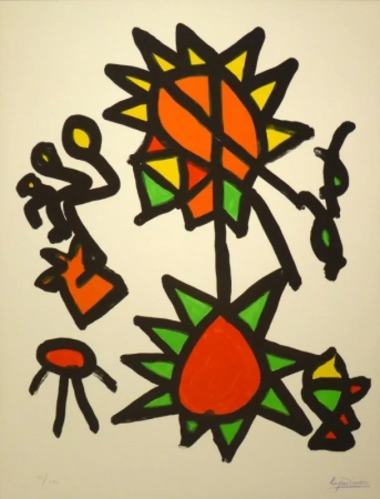 Lithografie Ionesco - Des Ronds et de Carrés