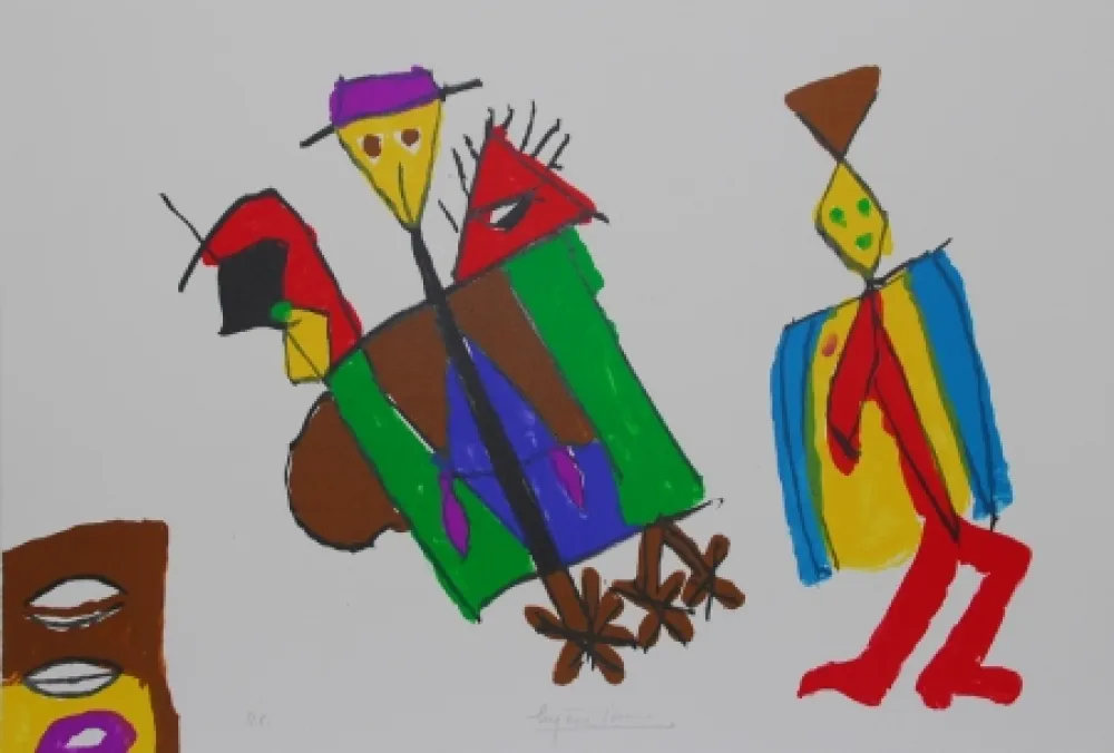 Lithografie Ionesco - FIGURES