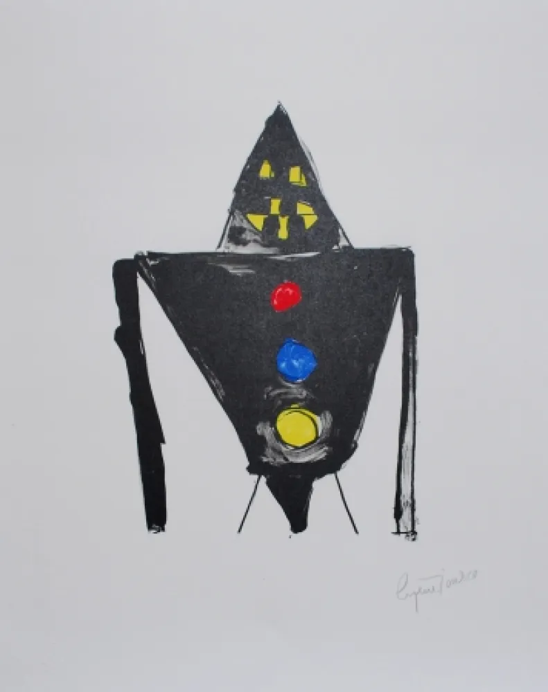 Lithografie Ionesco - Le chevalier noir