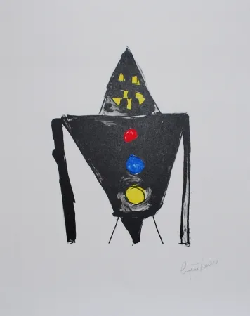 Lithografie Ionesco - Le chevalier noir