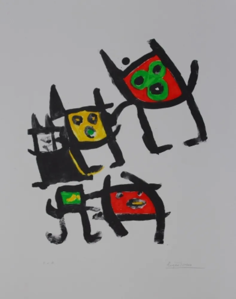 Lithografie Ionesco - L'enfance de lart