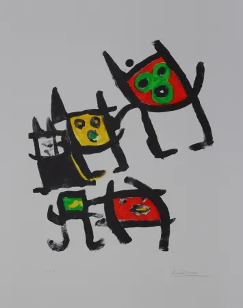 Lithografie Ionesco - L'enfance de lart