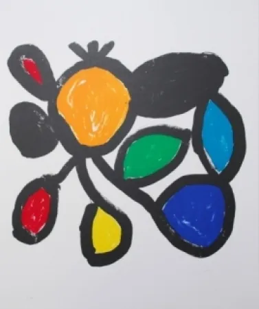 Lithografie Ionesco - Les fleurs