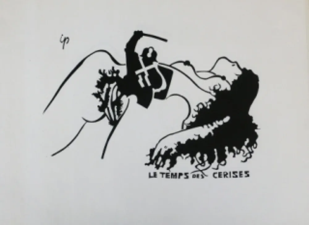 Lithografie Ipousteguy - Le temps des cerises -  mai 1968