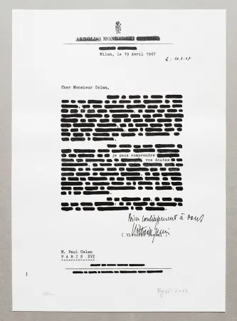 Lithografie Isgro - Cancellature