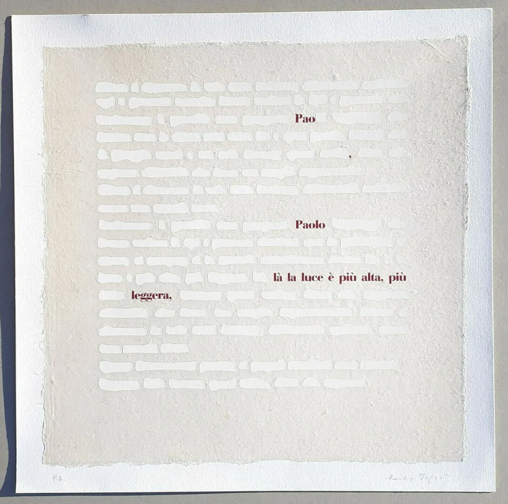 Zeefdruk Isgro - Cancellature (la luce è più alta)