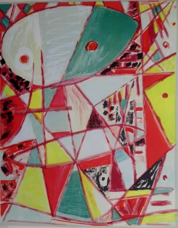 Lithografie Jacobsen - Green Mask