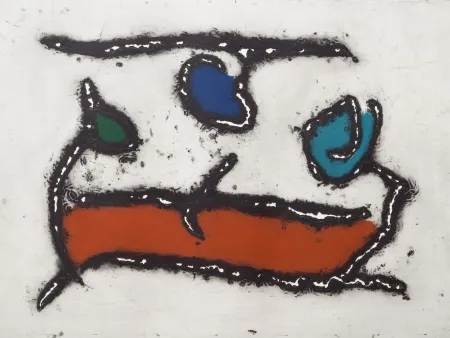 Aquatint Jacobsen - La Seine - Le Barque