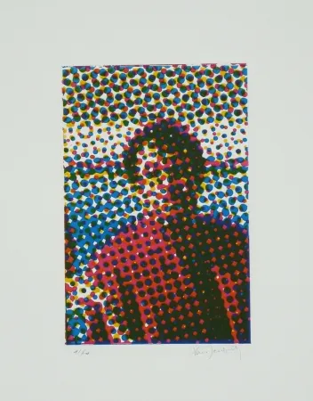 Ets En Aquatint Jacquet - Portrait de Mario Schifano