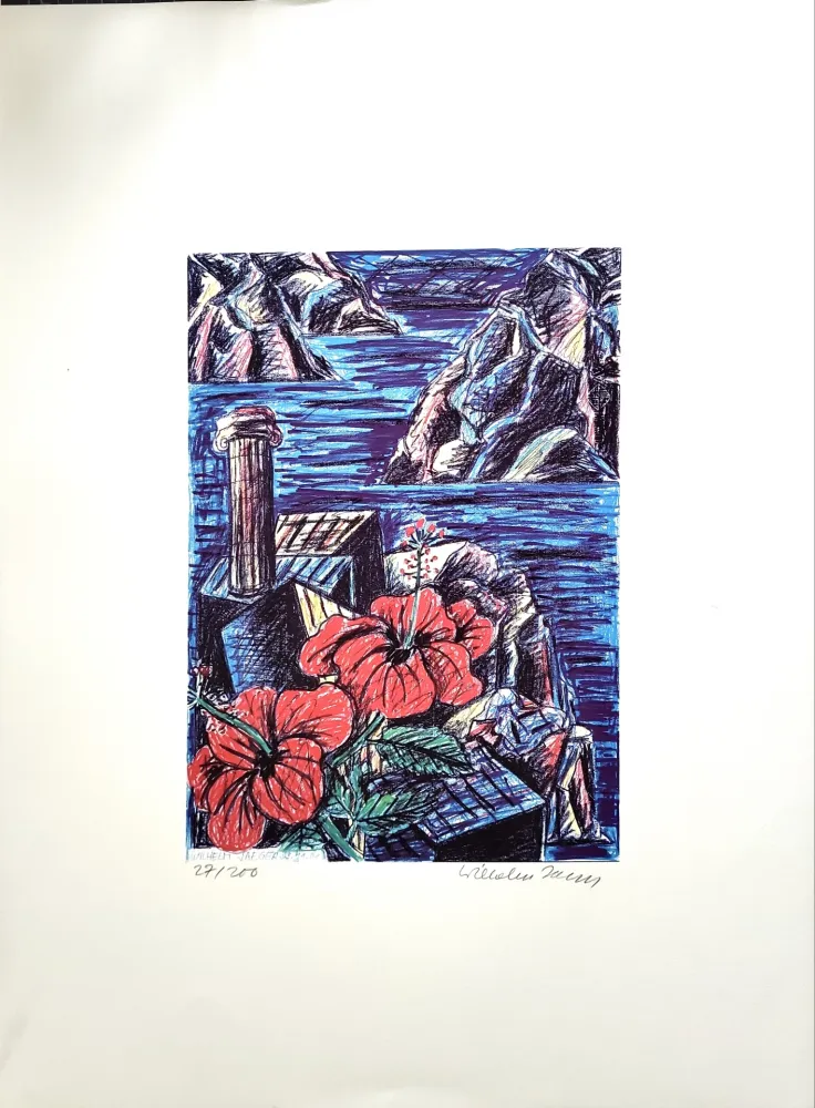 Zeefdruk Jaeger - Hibiskus