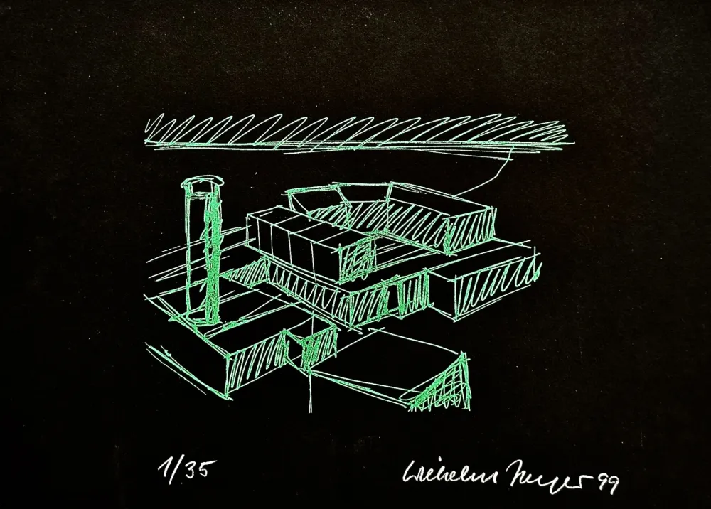 Zeefdruk Jaeger - Konstruktive Elemente Grün