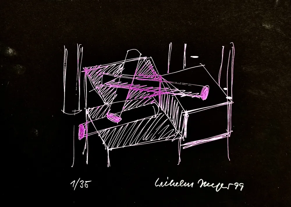 Zeefdruk Jaeger - Konstruktive Elemente Rosa