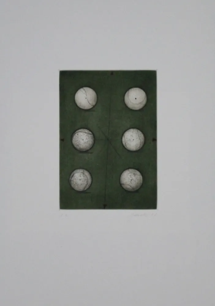Ets En Aquatint Janak - Sechs Bälle / Six Balls