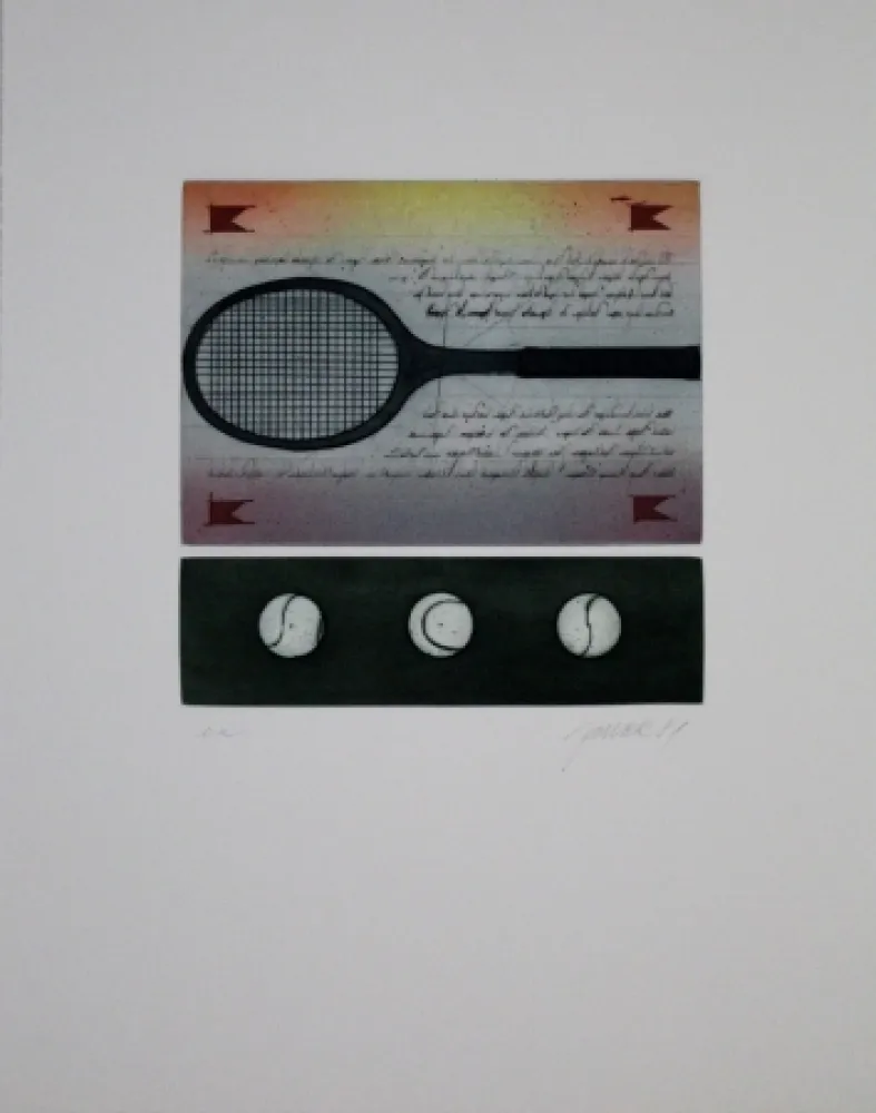 Ets En Aquatint Janak - Tennisschläger / Tennis Racquet