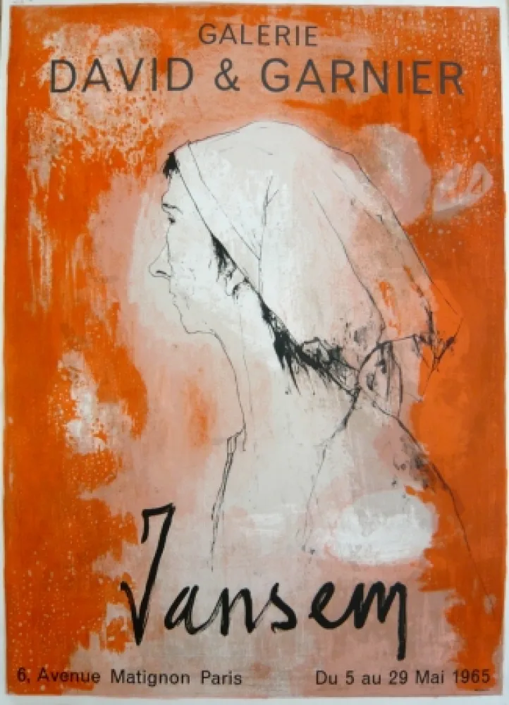 Poster Jansem - Affiche exposition galerie David & Garnier