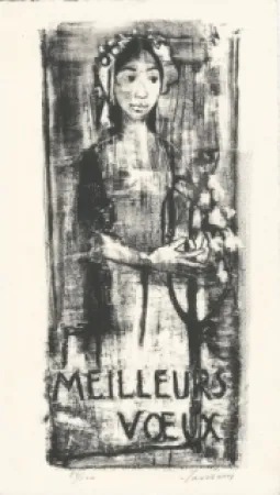 Lithografie Jansem - Carte de voeux