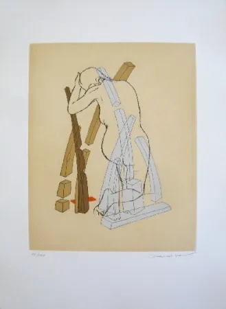 Ets En Aquatint Jean - Composition 5