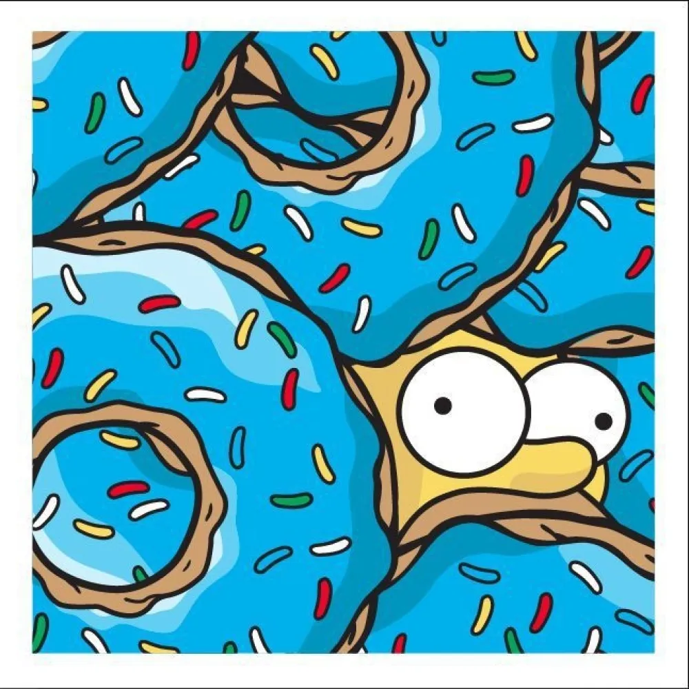 Zeefdruk Jerkface - Donut Mobile (Blue Raspberry)