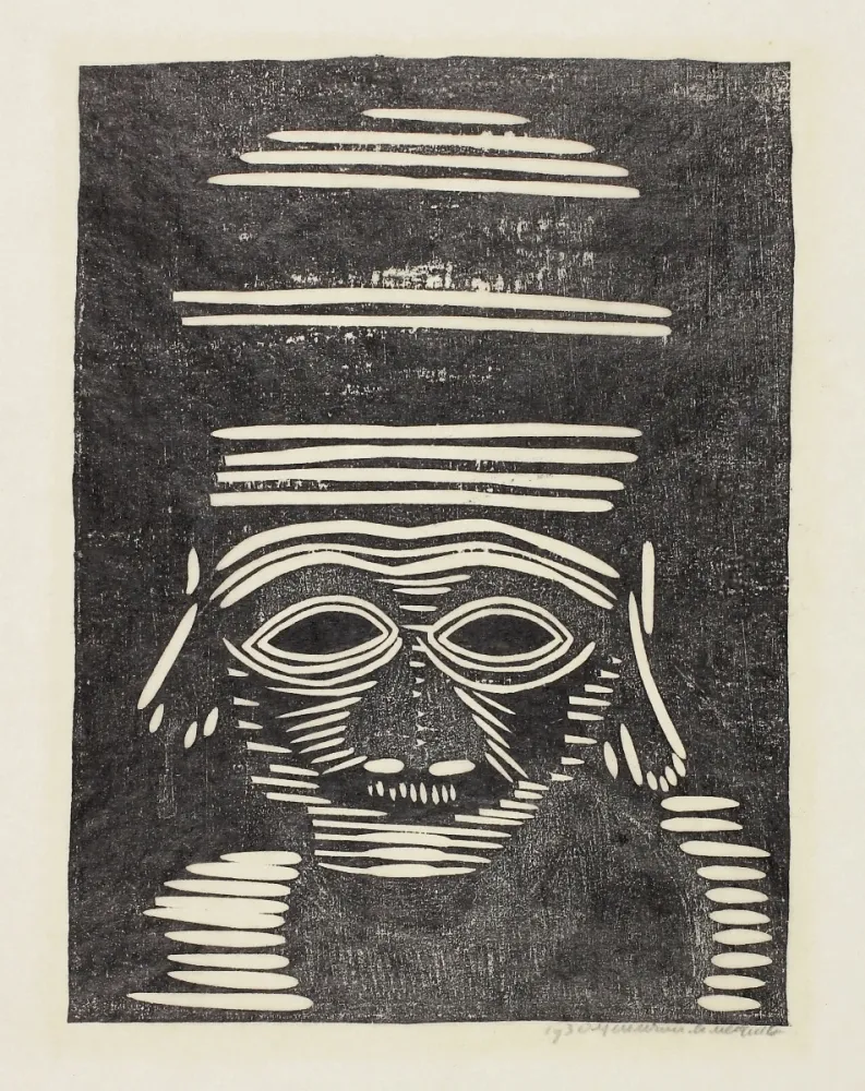 Houtsnede Jessurun De Mesquita - Fantasie