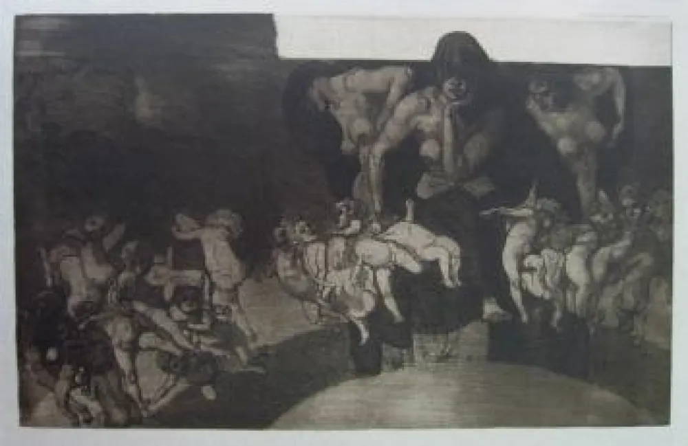 Ets En Aquatint Jettmar - Nacht und Träume / Night and Dreams