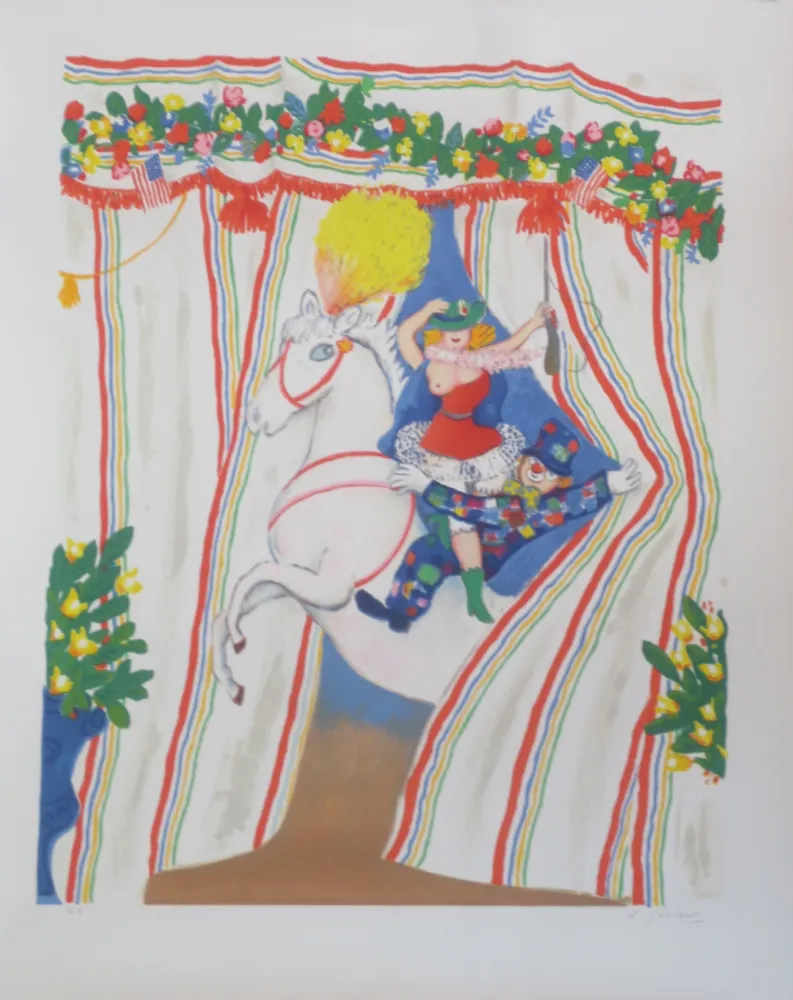 Lithografie Jirlow - L'écuyére