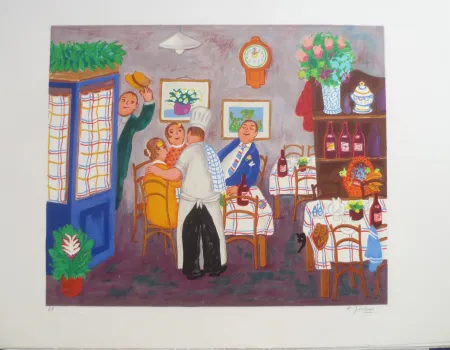 Lithografie Jirlow - Promenade culinaire a PARIS