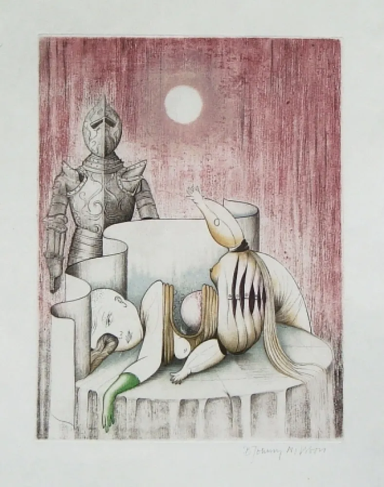 Ets En Aquatint Johnny Nilsson - Titre inconnu