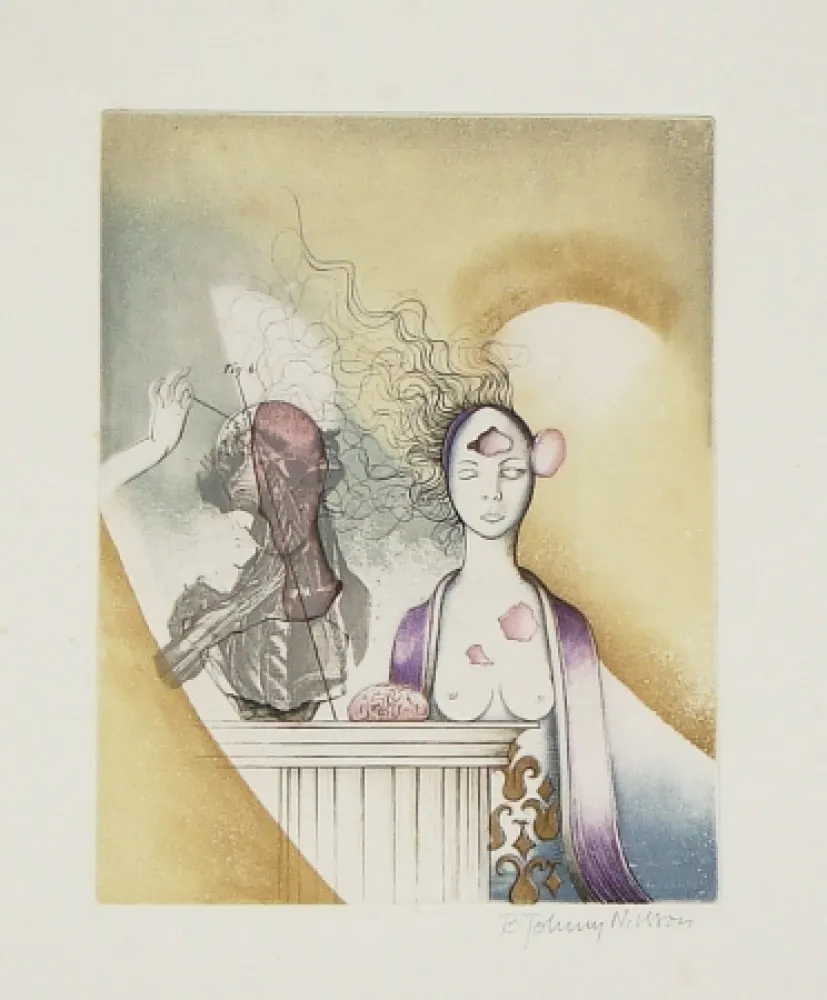 Ets En Aquatint Johnny Nilsson - Titre inconnu