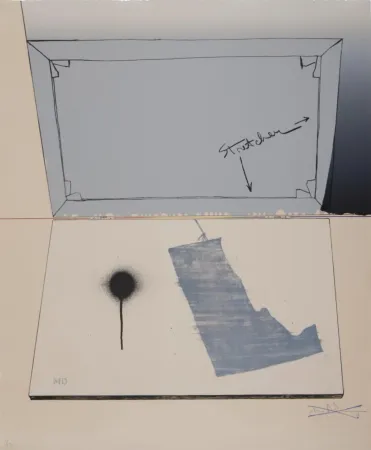 Lithografie Johns - Hinged Canvas