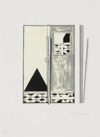 Lithografie Johns - Pyre 2