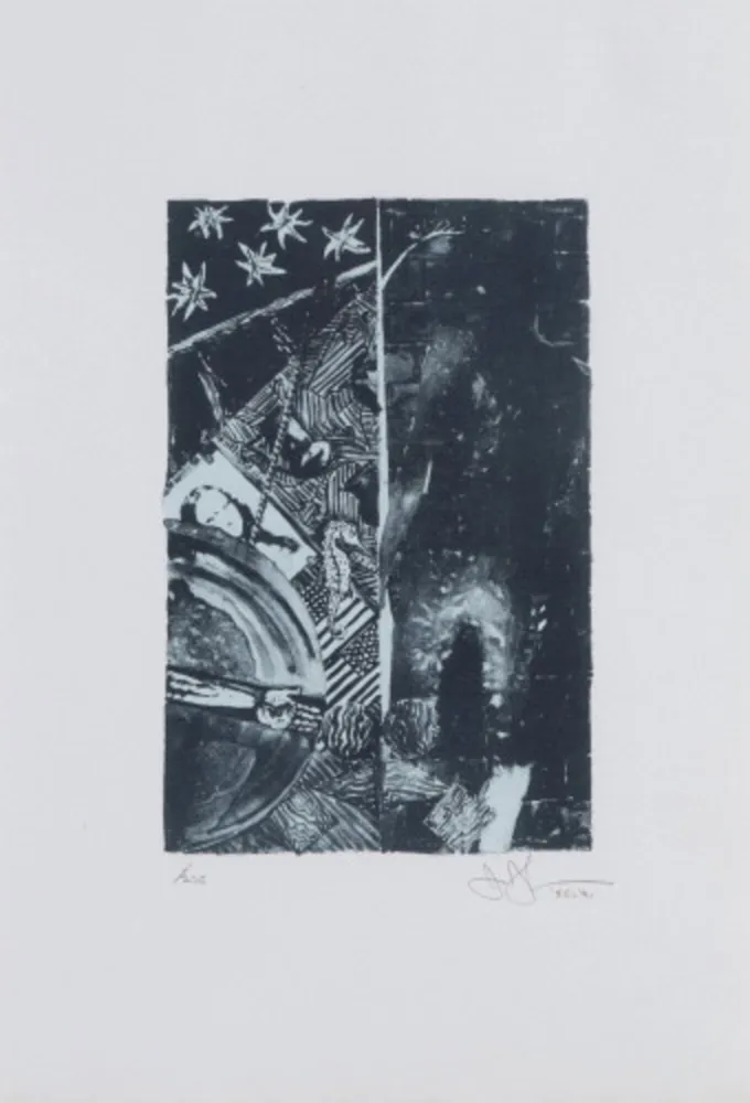 Lithografie Johns - Summer (Blue)