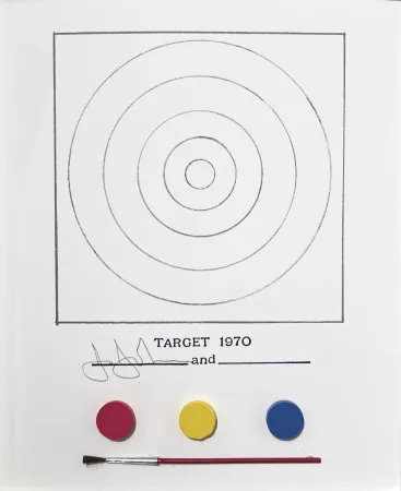 Lithografie Johns - Target
