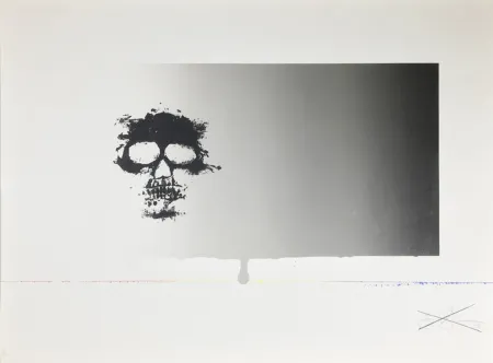 Zeefdruk Johns - Untitled (Skull)
