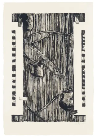 Lithografie Johns - Ventriloquist