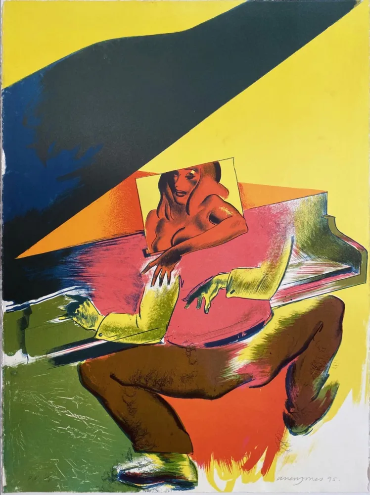 Lithografie Jones - Playtime