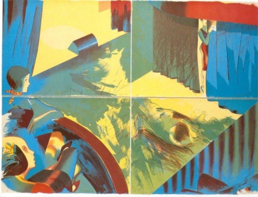 Lithografie Jones - Stage Set