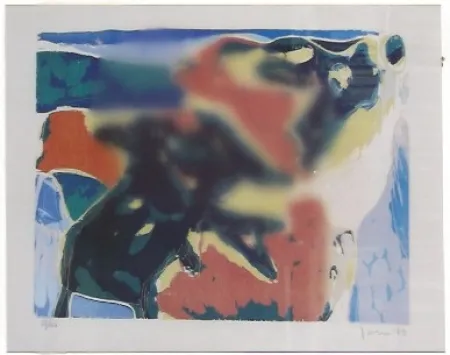 Houtsnede Jorn - Cobra, composición (portafolio Cobra II)