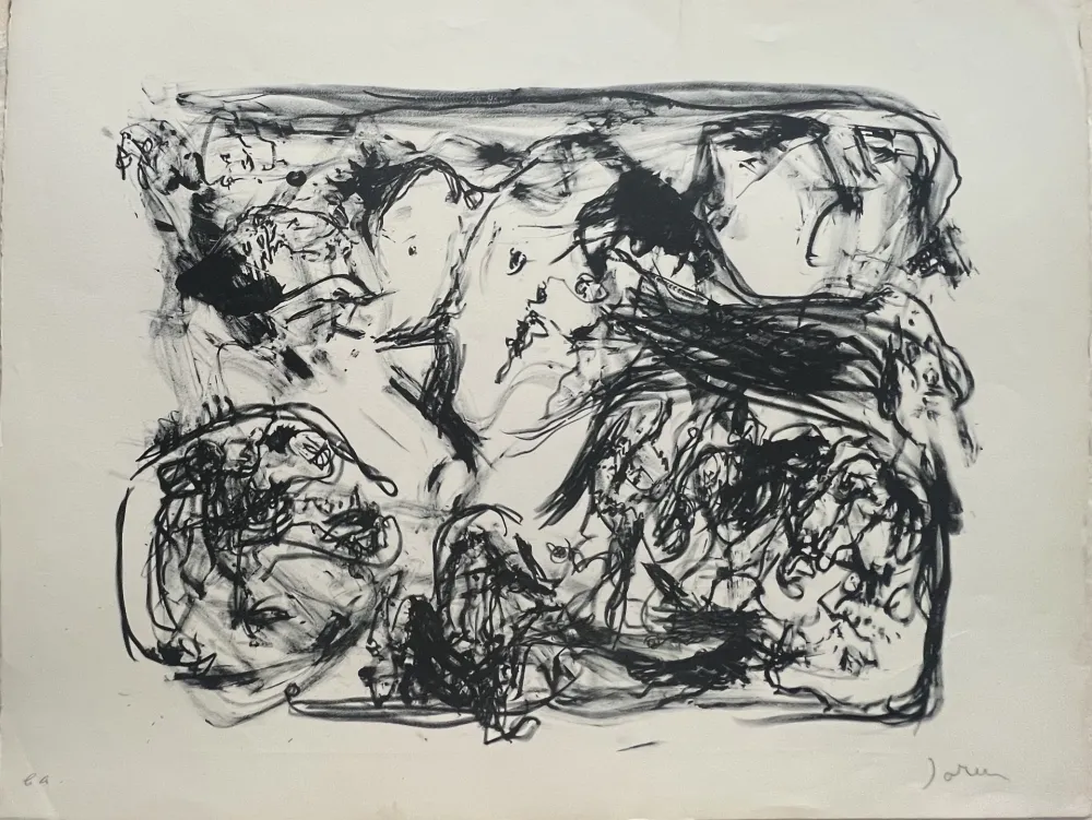 Lithografie Jorn - Composition, Exemplaire d'artiste. EA
