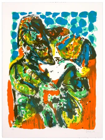 Lithografie Jorn - Confusion diplomatique