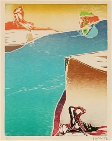 Houtsnede Jorn - Dans le sillage d'If-Aube