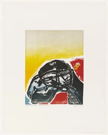 Houtsnede Jorn - Disarming Armor