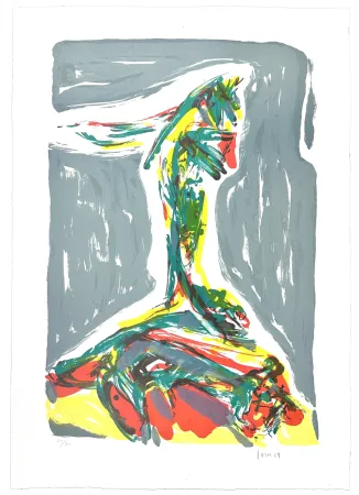 Lithografie Jorn - Jubilation Larmoyennageuse